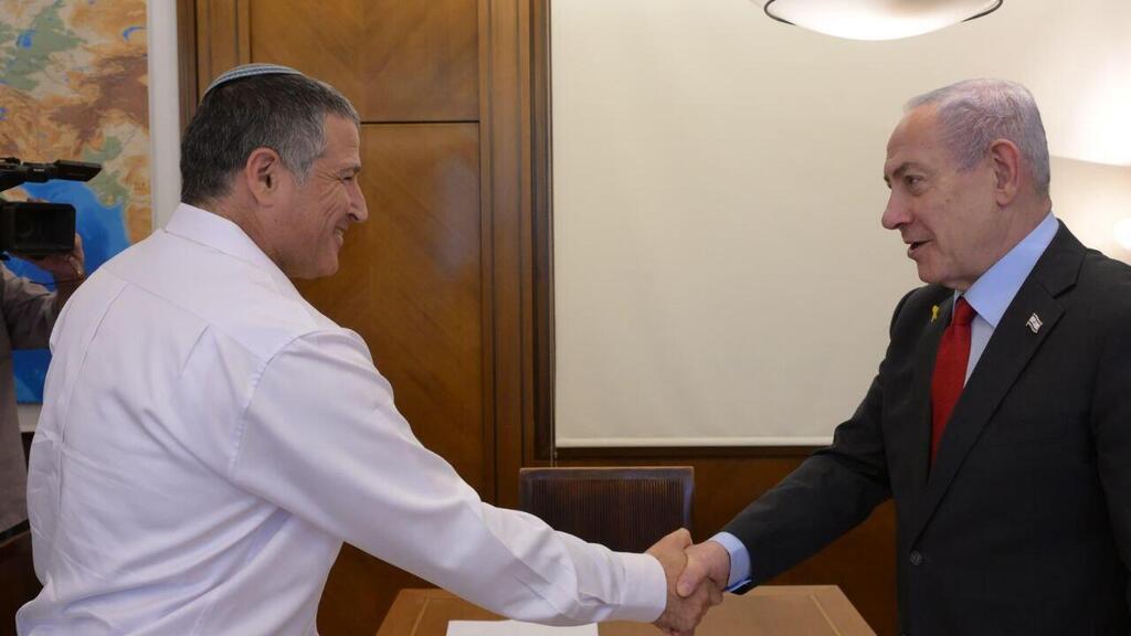 נתניהו בפגישת עבודה עם ראש השב״כ  דוד זיני