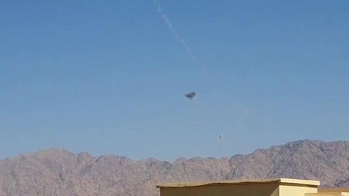 תיעוד מיירוט הכטב"ם באילת