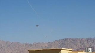 תיעוד מיירוט הכטב"ם באילת