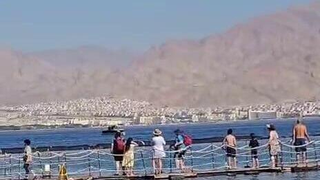 תיעוד מיירוט הכטב"ם באילת