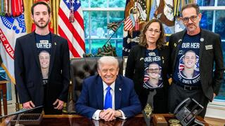 אורנה ורונן נאוטרה, הוריו של החלל החטוף עומר נאוטרה, בפגישה עם טראמפ בבית הלבן 