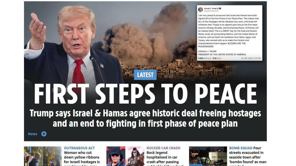 סיקור עולמי בעולם תקשורת בינלאומית על הסכם עסקת חטופים בין ישראל ל חמאס הפסקת אש ב עזה