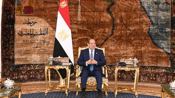 Абдель Фаттах ас-Сиси (Фото: пресс-служба президента Египта) הפגישה של נשיא מצרים עבד אל-פתאח א-סיסי עם ויטקוף וקושנר