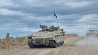 שיירה של באגרים בדרכם לגבול, עוזבים את צפון הרצועה