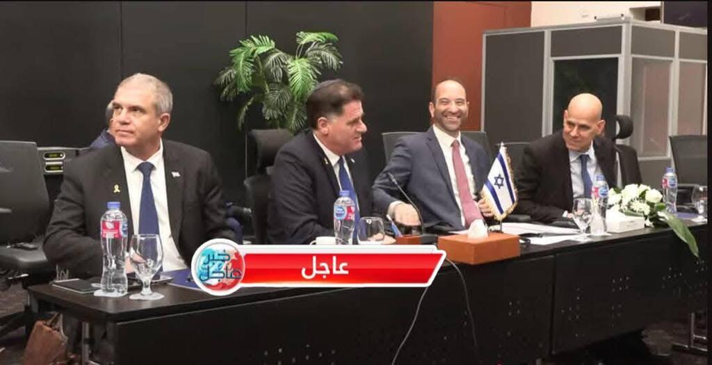 The Israeli delegation in Sharm al-Sheikh הירש ודרמר בשארם א שייח