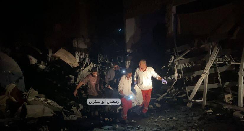 הבית שהופצץ במרכז העיר עזה