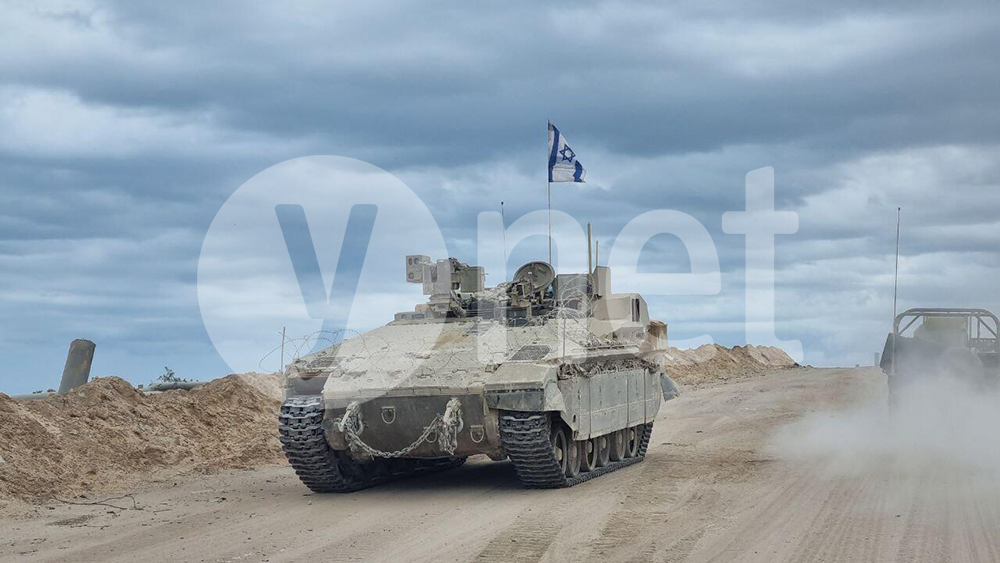 שיירה של באגרים בדרכם לגבול, עוזבים את צפון הרצועה