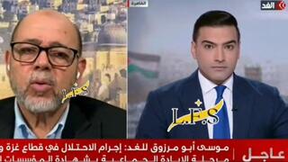  בכיר חמאס מוסא אבו מרזוק משתלח בעיתונאי בראיון