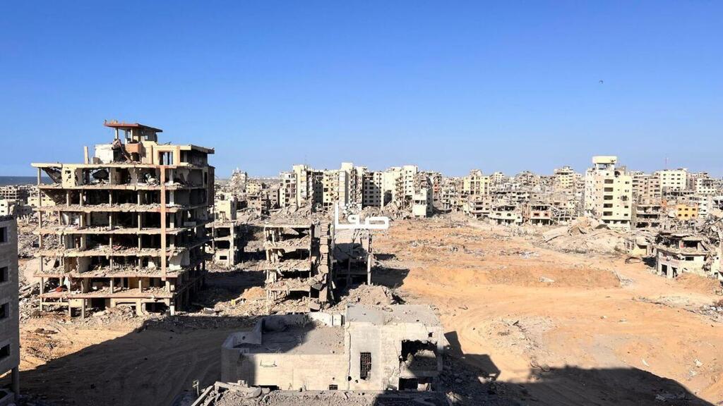 ההרס שהותירו הכוחות בצפון מערב עזה