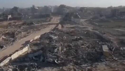 צילומי רחפן של ההרס בעיר עזה