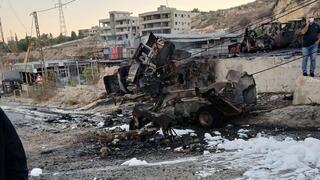 הדחפורים שנשרפו בסדרת התקיפות בדרום לבנון