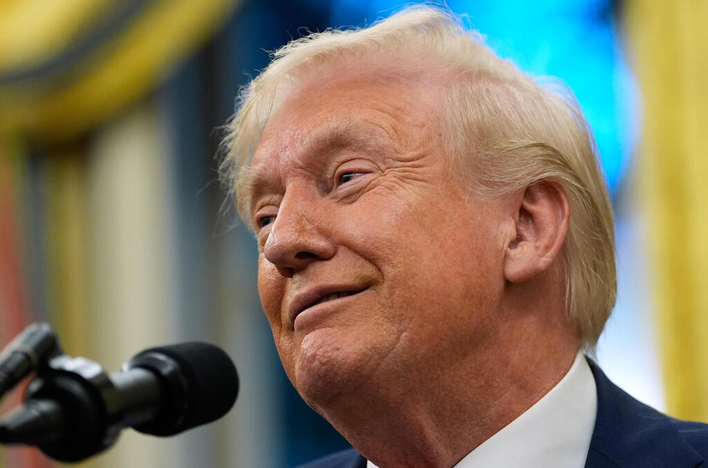 President Donald Trump will speak at the Knesset and will not meet returning hostages (Photo: Alex Brandon) נשיא ארה"ב טראמפ 10 באוקטובר