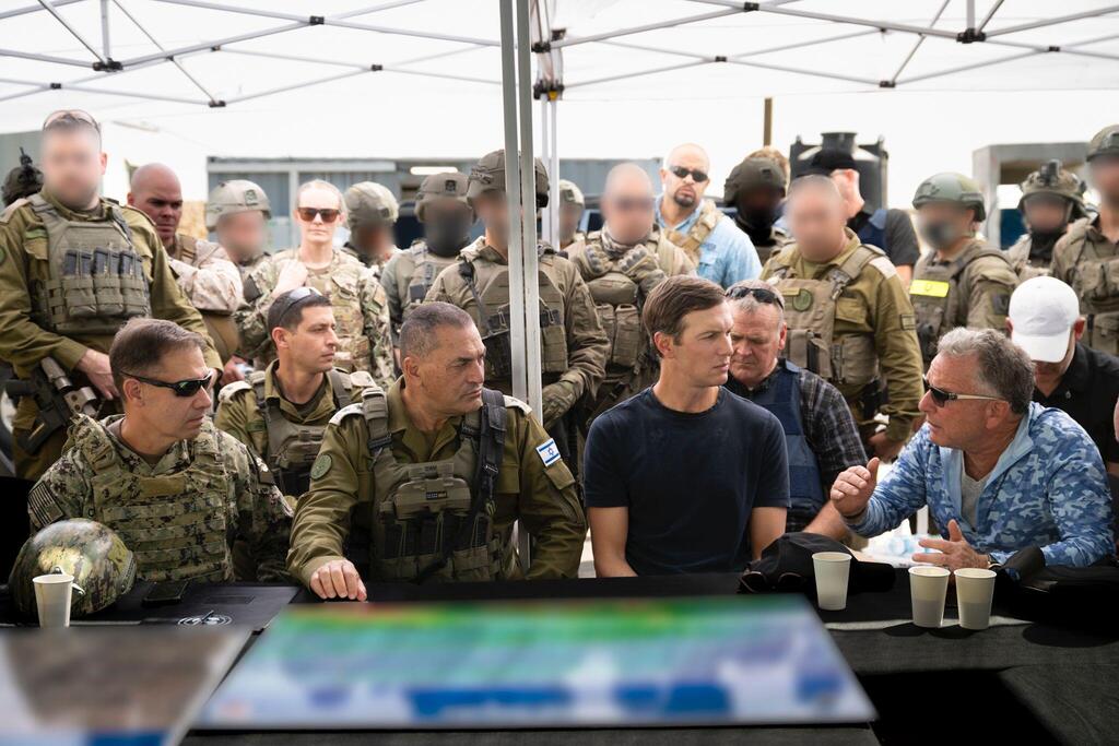 IDF Chief of Staff Lt. Gen. Eyal Zamir and US envoys Jared Kushner and Steve Witkoff (Photo: IDF) הרמטכ״ל, רב-אלוף אייל זמיר בסיור ברצועת עזה ביחד עם השליחים האמריקנים סטיב וויטקוף וג'ראד קושנר