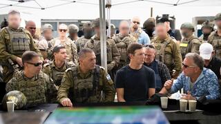 הרמטכ״ל, רב-אלוף אייל זמיר בסיור ברצועת עזה ביחד עם השליחים האמריקנים סטיב וויטקוף וג'ראד קושנר