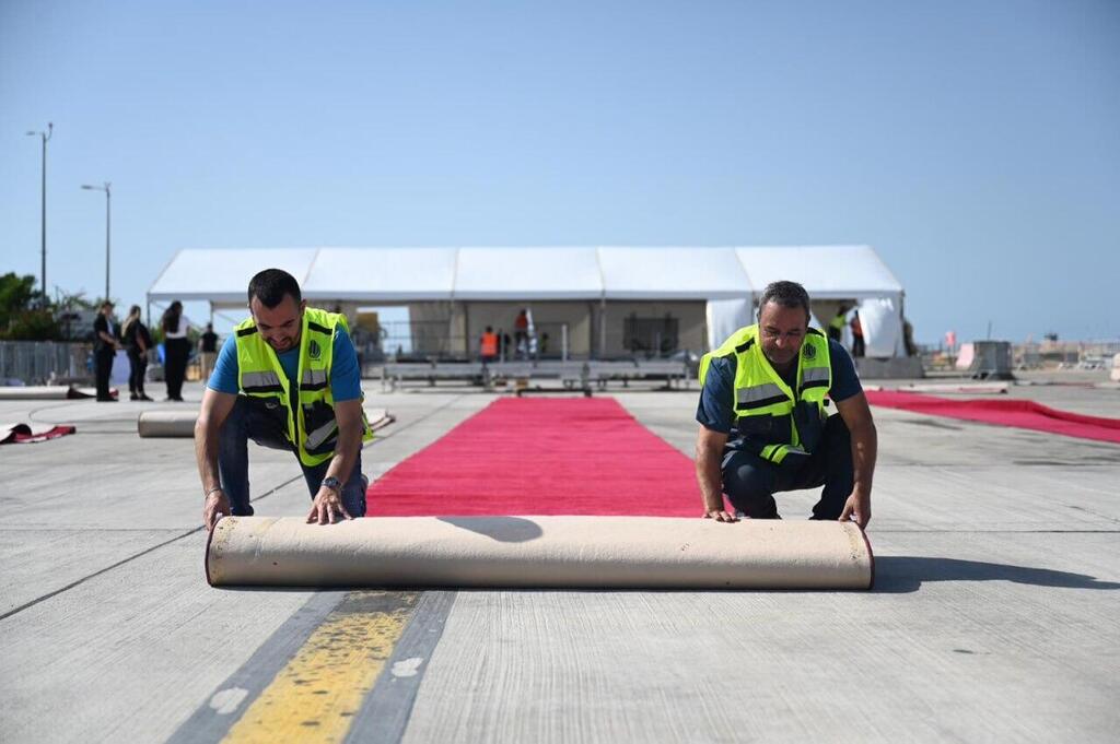 היערכות משרד הביטחון לנחיתת נשיא ארה"ב בישראל