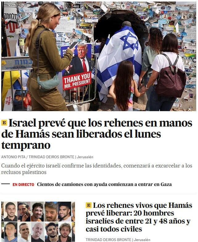 סיקור בעולם לקראת חזרת חטופים אל פאיס