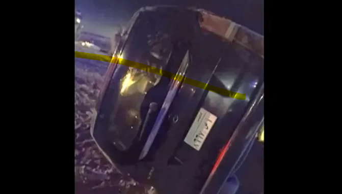 רכב הדיפלומטים הקטארים ההפוך