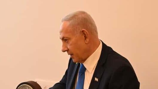 Биньямин Нетаниягу (Фото: Ави Охайон, ЛААМ) ראש הממשלה בנימין נתניהו נועד כעת בלשכתו בכנסת עם נשיא ארה״ב דונלד טראמפ.