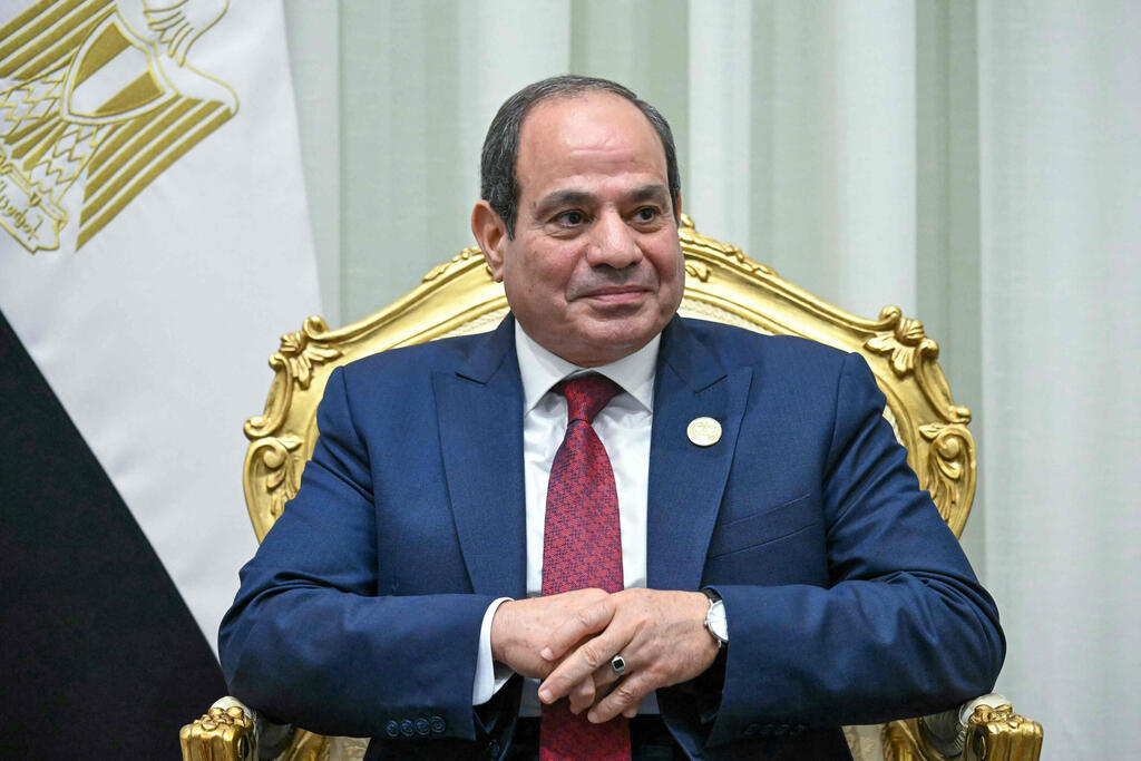 Egyptian President Abdel Fattah El-Sisi. 'Houthi control of the Suez canal harms also Egypt' (Photo: SAUL LOEB / AFP) א-סיסי