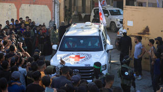 רצועת עזה רכב של הצלב האדום