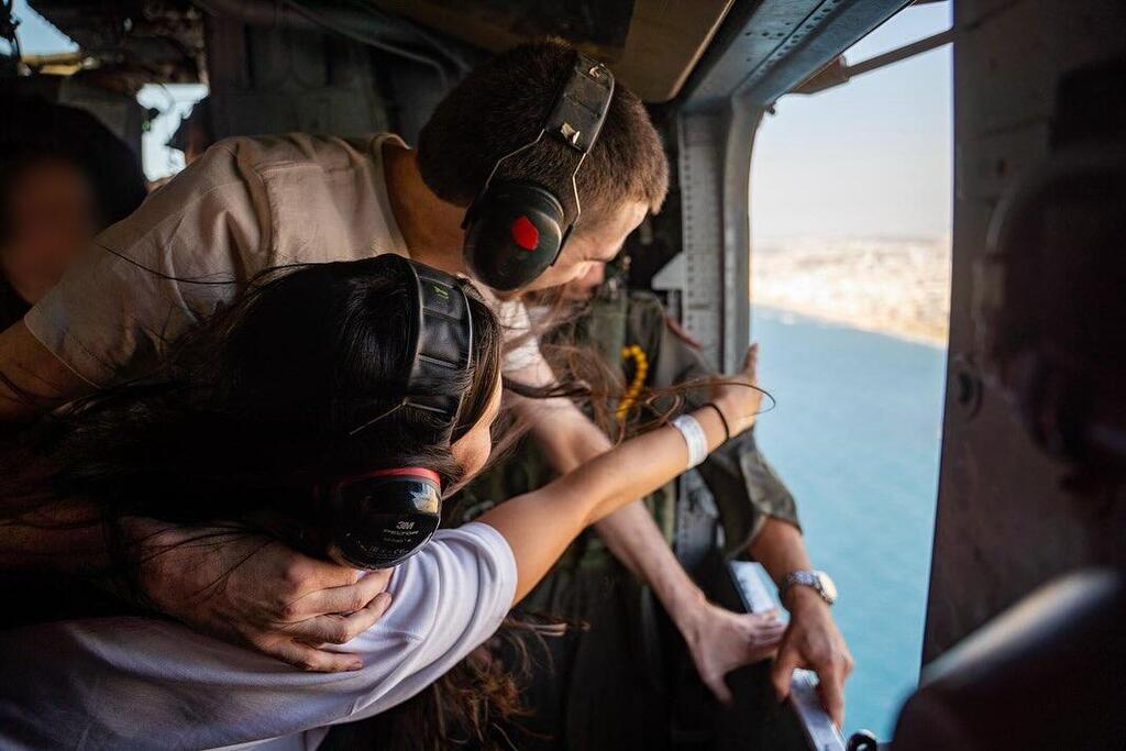 Watching from the helicopter נועה ארגמני פרסמה פוסט עם תמונות של אבינתן אור