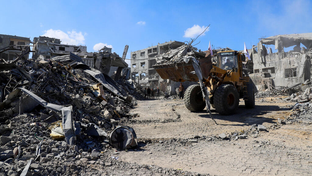 Reconstruction work in Gaza. archive (Photo: REUTERS/Ebrahim Hajjaj) עזה