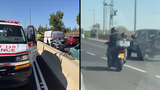 תיעוד הירי בכביש 443