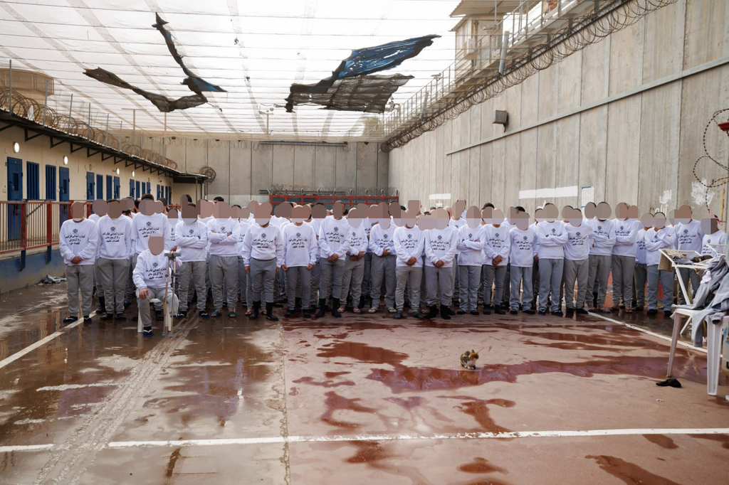 Hamas prisoners at Ketziot Prison (Photo: Ziv Koren) *לשימוש הכתבה בלבד* שחרור האסירים הפלסטינים בכלא קציעות