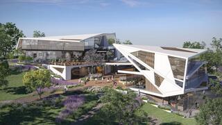 הדמיית פרויקט משרדים ומסחר של קבוצת שובל ביקנעם