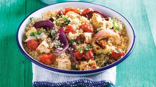 סלט קינואה, טופו וירקות