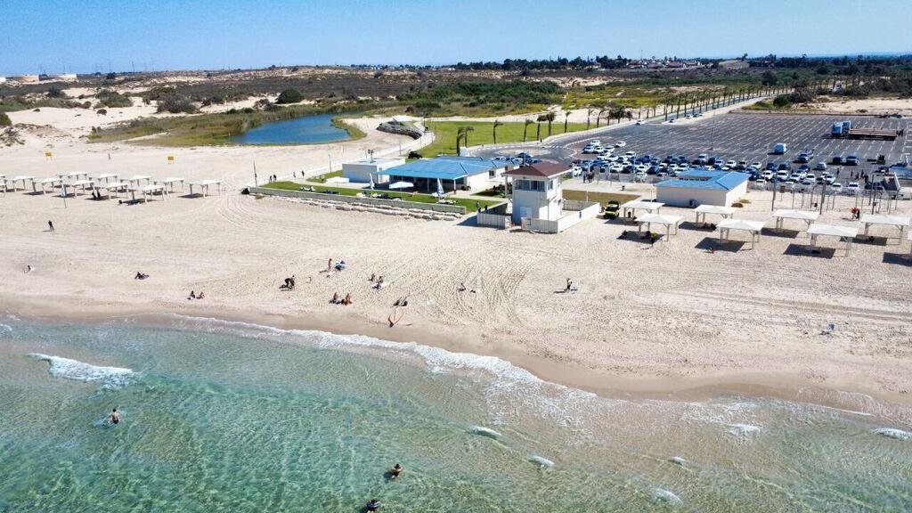 חוף זיקים ממעוף הרחפן