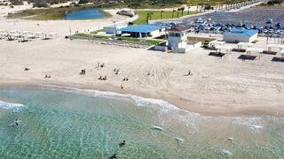 חוף זיקים ממעוף הרחפן