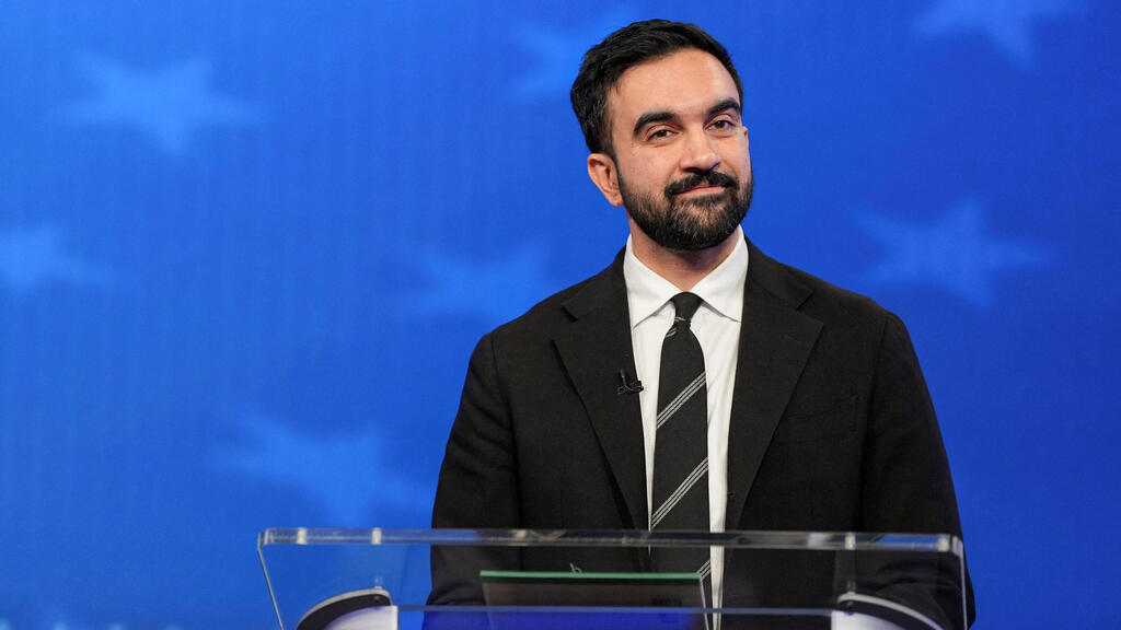 Zohran Mamdani (Photo: Angelina Katsanis/ Reuters) ממדאני בעימות לראשות העיר ניו יורק