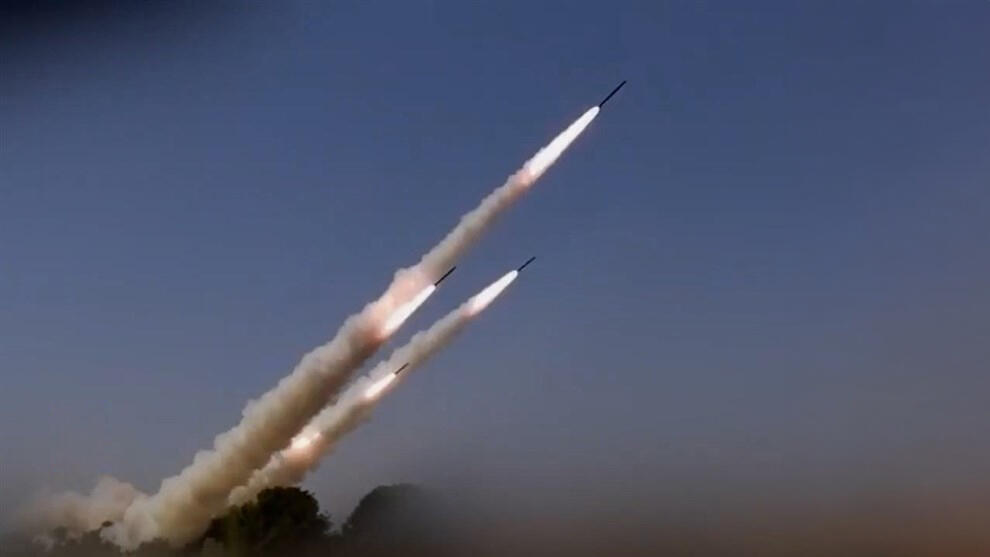 Rocket barrage launch 