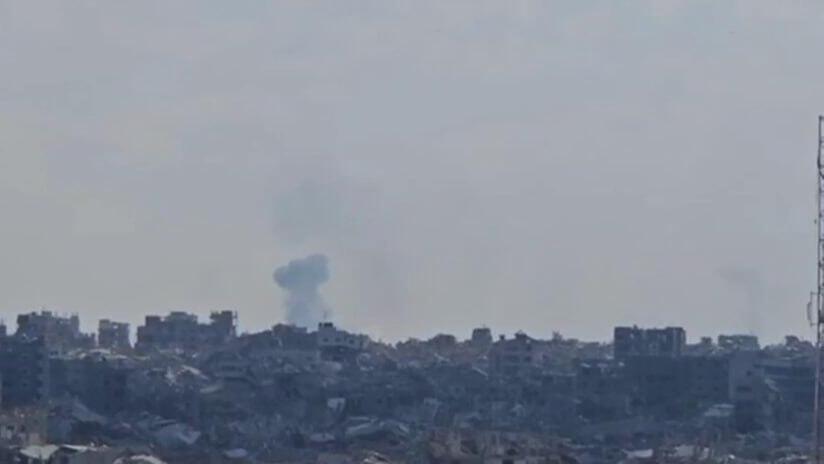 Smoke rises over Rafah after IDF retaliatory attacks תקרית ברפיח