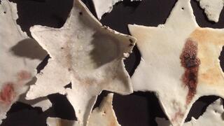 אחת מהיצירות של האמנית חוה ארלנגר בגיליון כתב העת – "A Star Shell Stride"