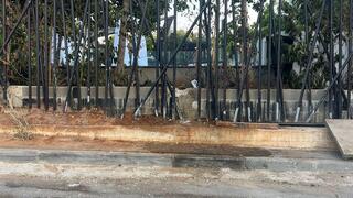 זירת רימון הרסס שהתפוצץ באולם באשקלון