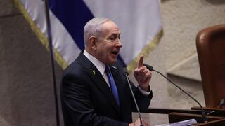 בנימין נתניהו נואם בפתיחת מושב הכנסת