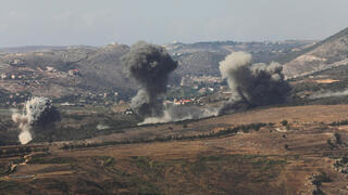 עישייה דרום לבנון עשן תקיפות צה"ל