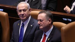 נתניהו, כ"ץ ולוין בפתיחת מושב הכנסת