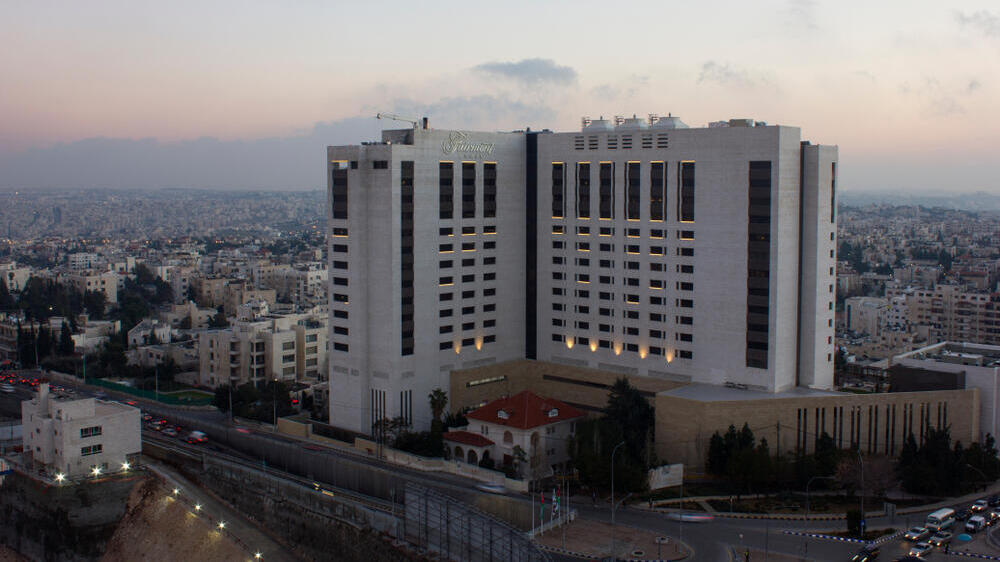 Fairmont Hotel in Amman (Photo: Mosab Bilto/ Shutterstock) עמאן בירה בירת ירדן בית מלון פיירמונט יועצת מ עיראק גנבה מגבות