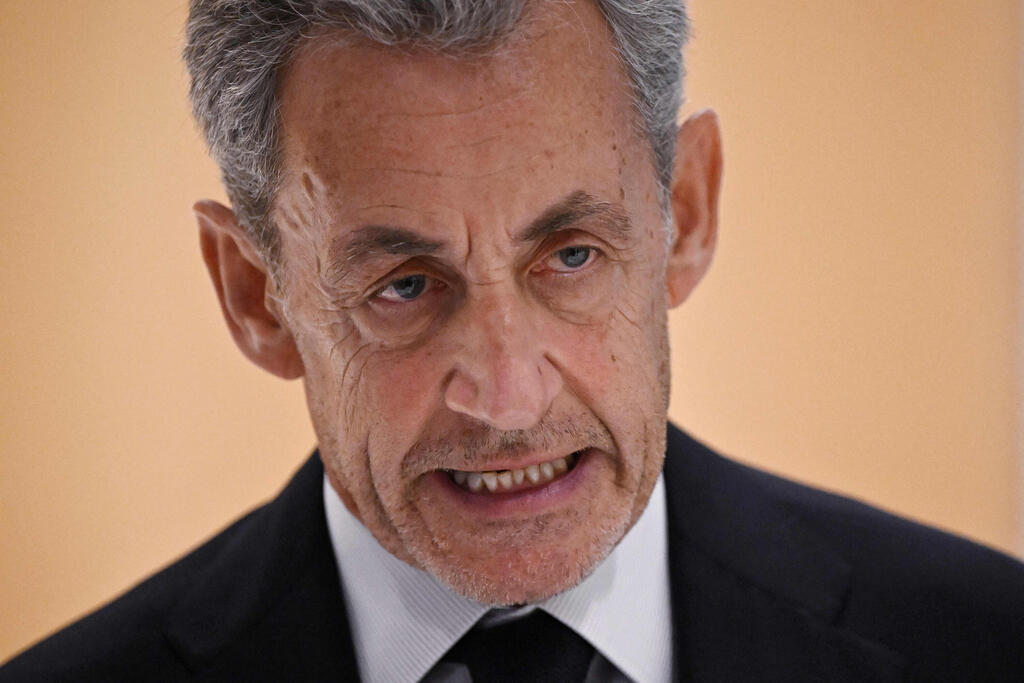 Former President of France Nicolas Sarkozy (Photo: JULIEN DE ROSA / AFP) נשיא צרפת לשעבר ניקולא סרקוזי