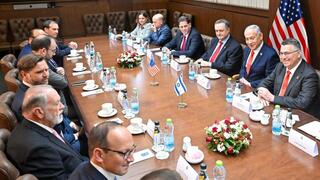 פגישתם של ראש הממשלה בנימין נתניהו וסגן נשיא ארה"ב ג'יי די ואנס
