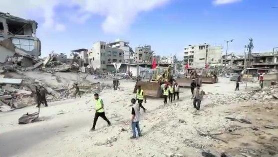 הסרטון שפרסם ה-IHH: מסייעים בשיקום עזה