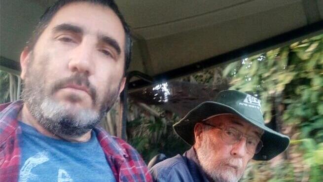 Boaz Zalmanowicz with his father Arie בועז זלמנוביץ' ואביו אריה ז"ל