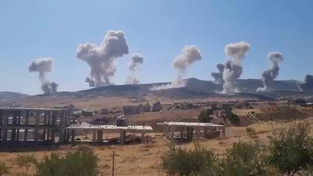 תקיפות באזור הכפר א-נבי שית במזרח לבנון, ליד הגבול עם סוריה