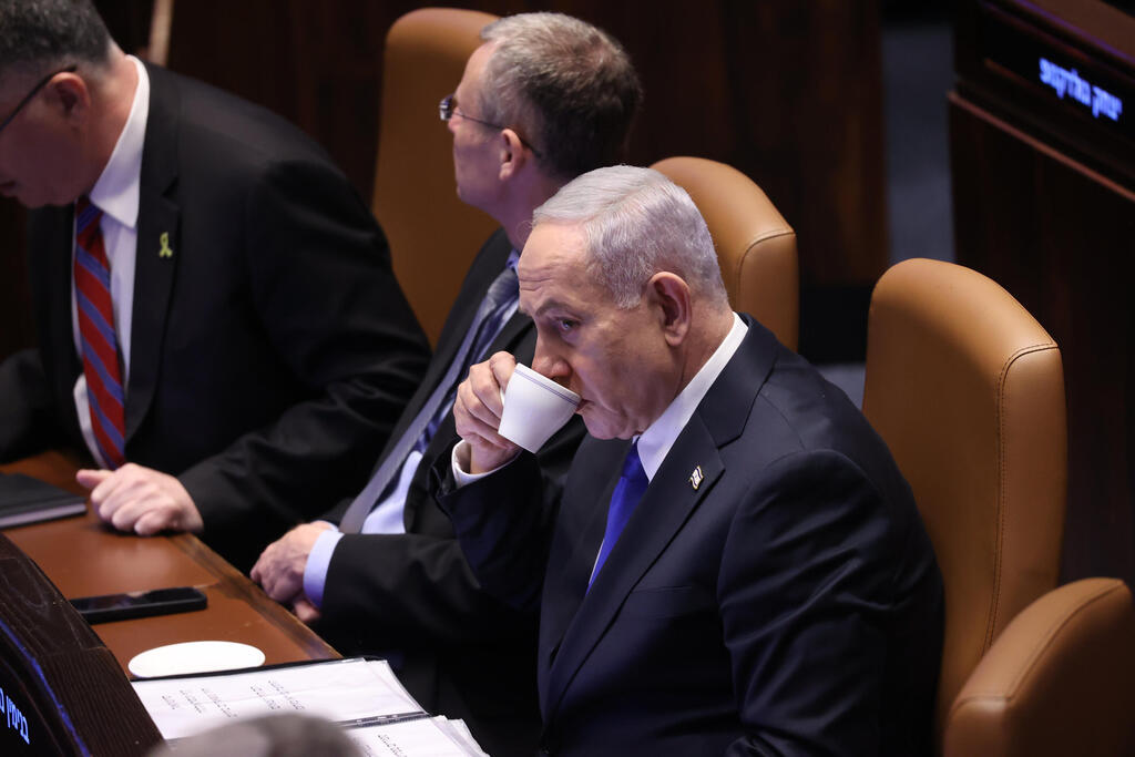 Prime Minister Benjamin Netanyahu (Photo: Alex Kolomoisky) רה"מ נתניהו בטקס פתיחת מושב החורף של הכנסת