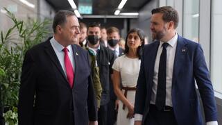 ישראל כ"ץ עם סגן נשיא ארה"ב ג'יי די ואנס