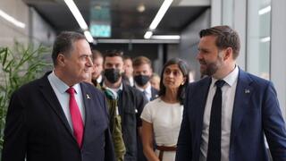 ישראל כ"ץ עם סגן נשיא ארה"ב ג'יי די ואנס