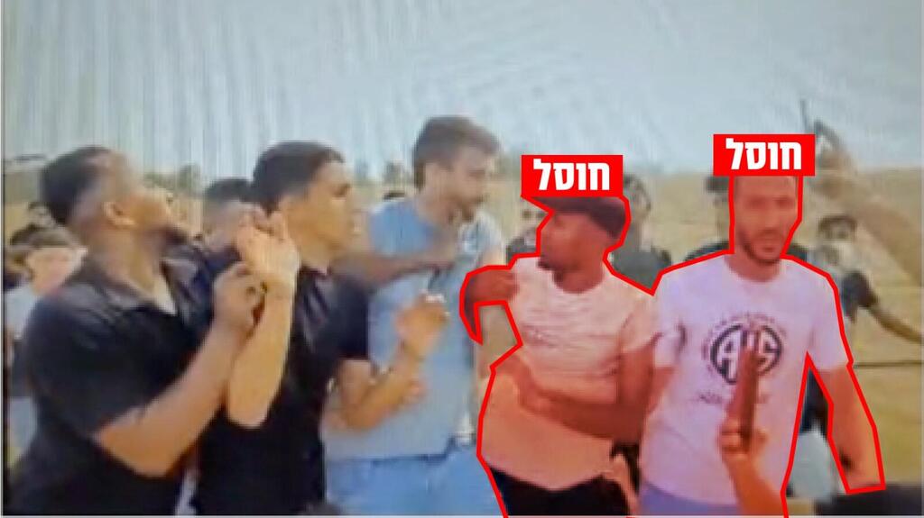 תמונתם של המחבלים אבו מרחיל ואחמד אבראהים רגב שאער מהשבעה באוקטובר